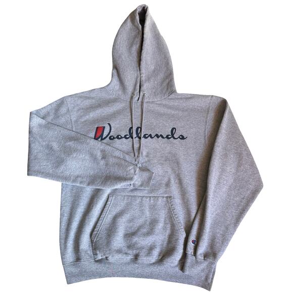 Champion Eco Authentic Woodlands Hoodie Gray Men’s M Pullover Sweatshirt - Picture 2 of 10